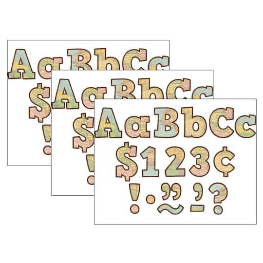 Teacher Created Resources Bold Block Letters, 3 Packs of 230